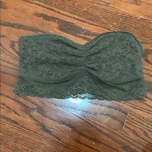 Dark Grey Lace Bandeau